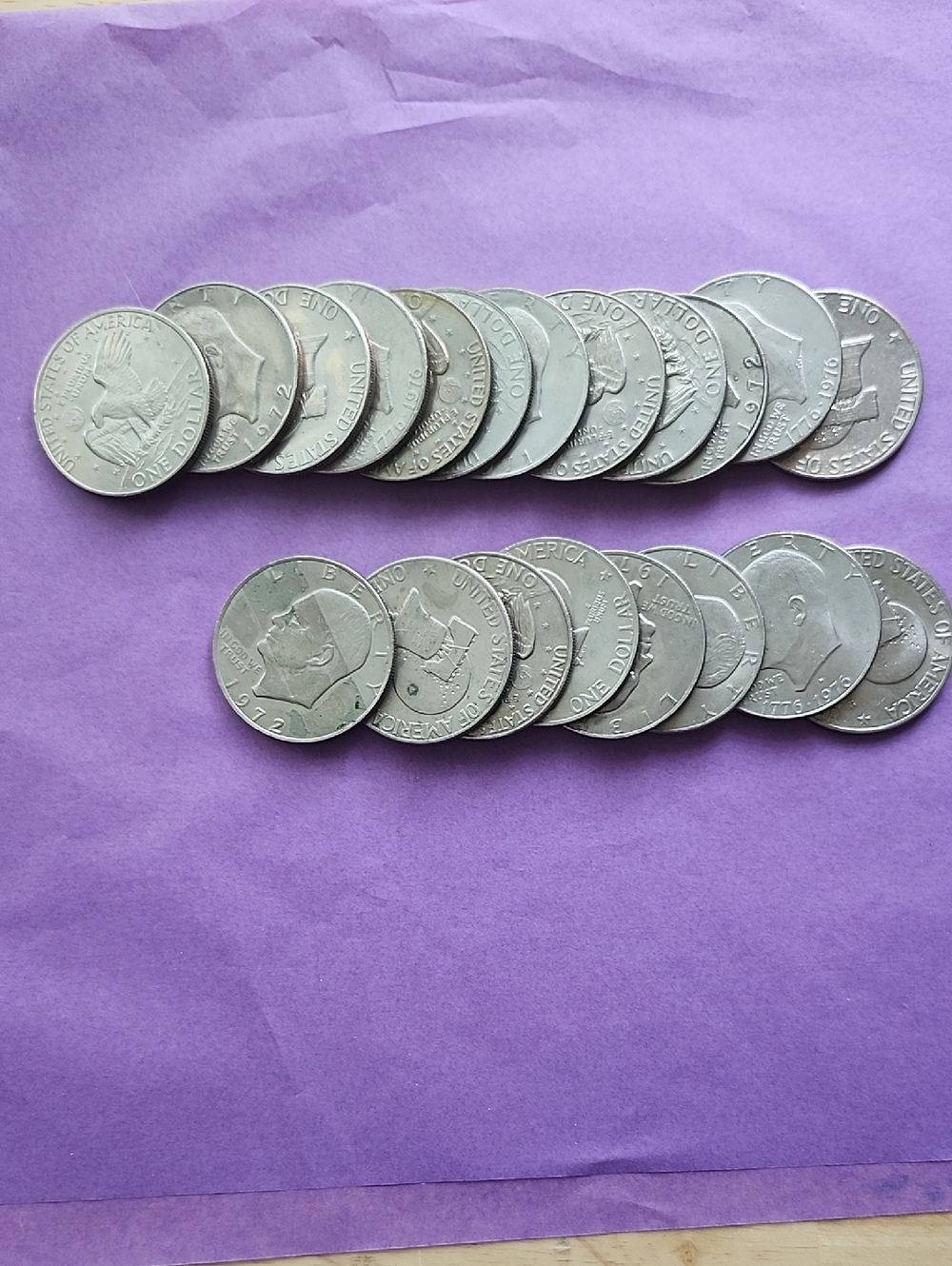 Mixed U.S. Eisenhower Dollars 20pcs.